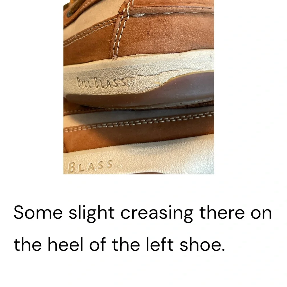 Bill Blass Two-Tone Tan and Cream Leather Boat Shoes Men’s Size 81/2 M